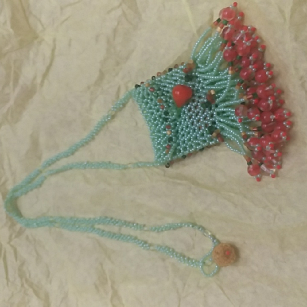 Beautiful hand beaded necklace